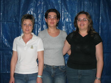 le tre donne in gara